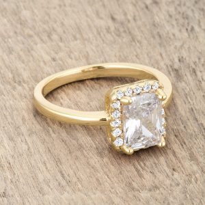 Mariane 2ct CZ 14k Gold Classic Ring - Image 5