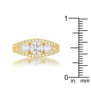 Geneviere 1.45ct CZ 14k Gold Classic Ring - Image 3