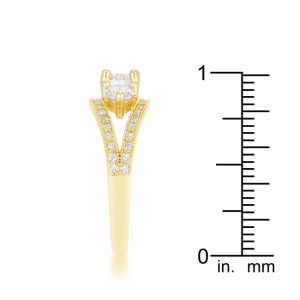 Geneviere 1.45ct CZ 14k Gold Classic Ring - Image 4