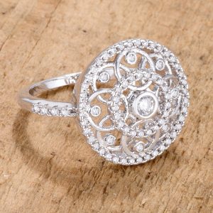 .5 Ct Interlocking Circles Ring with CZ - Image 2