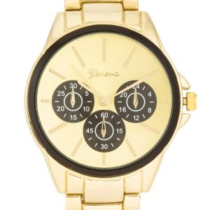 Chrono Gold Metal Watch - Image 2