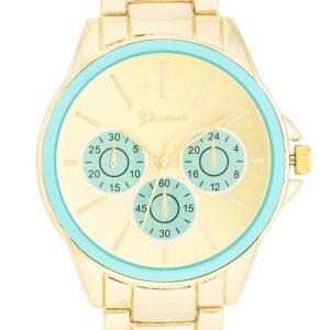 Chrono Gold Metal Watch - Image 2