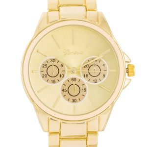 Chrono Gold Metal Watch - Image 2
