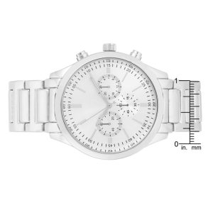 Chrono Silvertone Metal Watch - Image 3